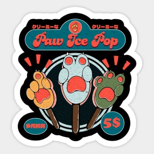 Paw Ice Pop Sticker